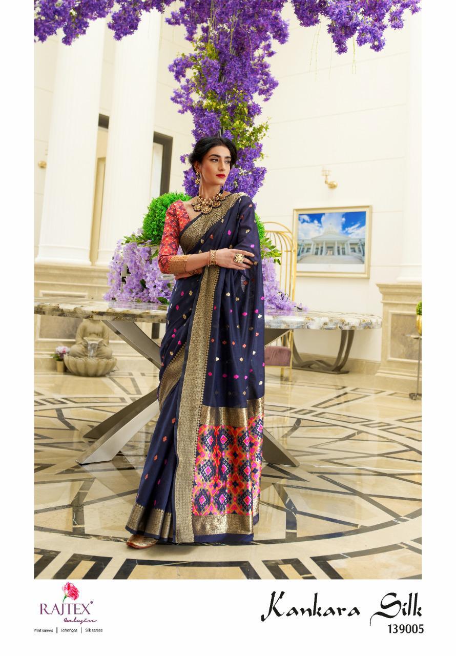 Kankara Silk By Raj Tex Chanderi Patola 139001-139006 Series New Design Print Saree Catalogs