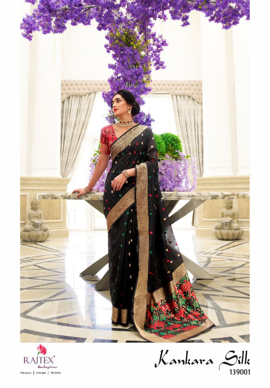 Kankara Silk By Raj Tex Chanderi Patola 139001-139006 Series New Design Print Saree Catalogs