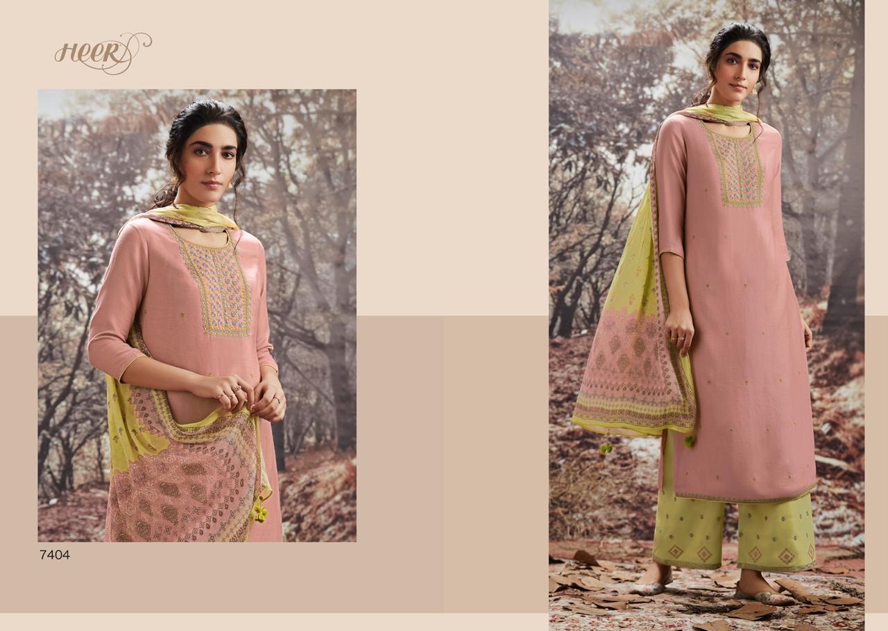Kimora Heer Sukoon Pashmina Winter Branded Suits Collections 2020 In Surat Textile Market
