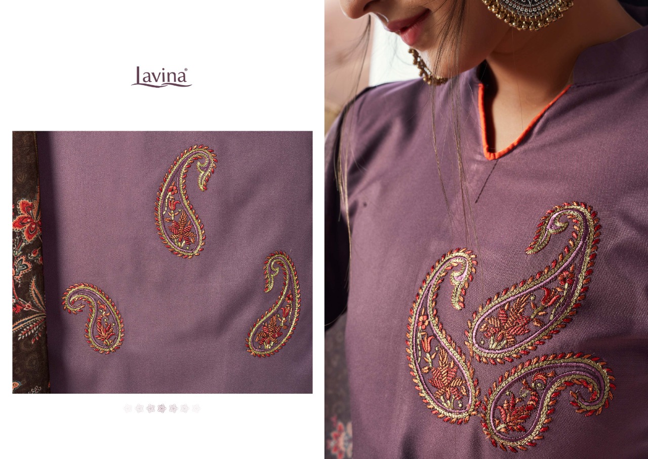 Lavina Launching Lavina Vol 114 Pashmina Embroidery Work Exclusive Winter Collections For Suits