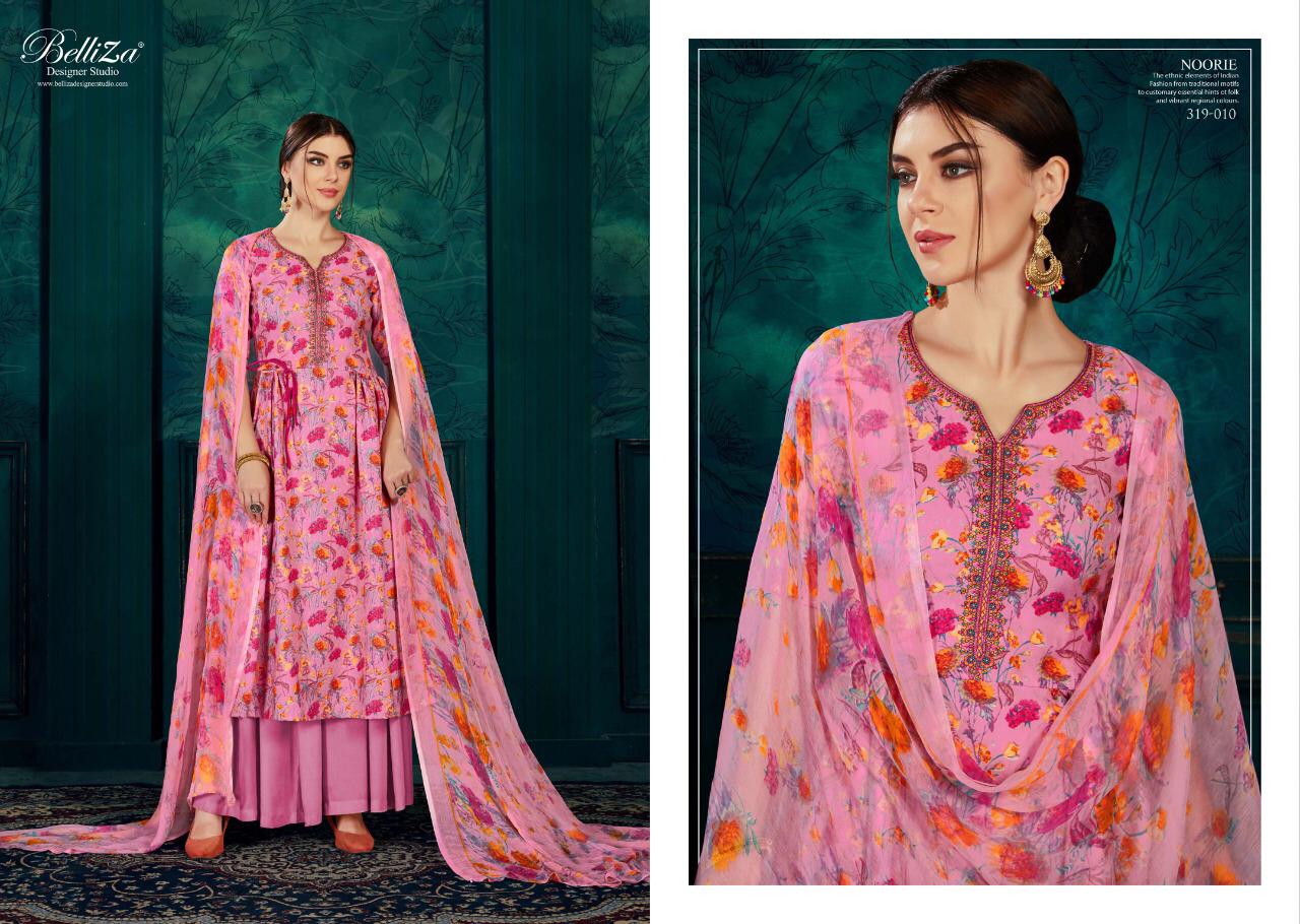 Noorie By Belliza Pure Pashmina Kashmiri Embroidery Work Suits