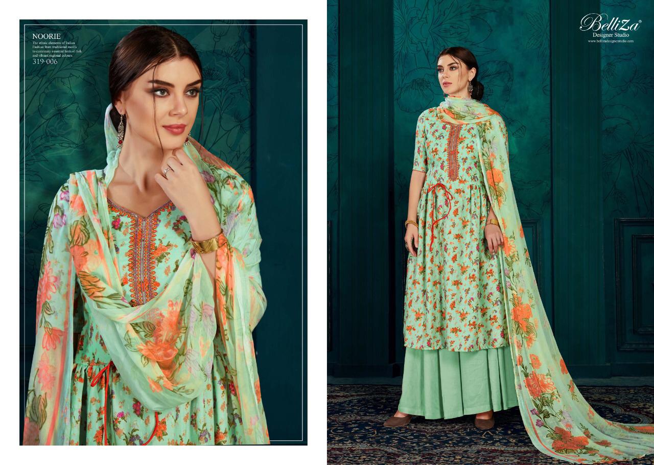 Noorie By Belliza Pure Pashmina Kashmiri Embroidery Work Suits