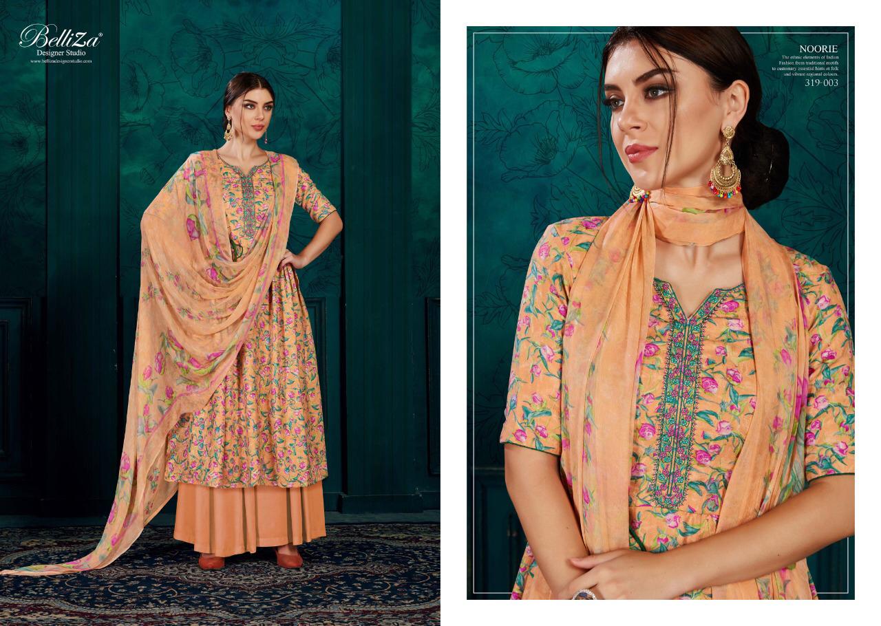 Noorie By Belliza Pure Pashmina Kashmiri Embroidery Work Suits