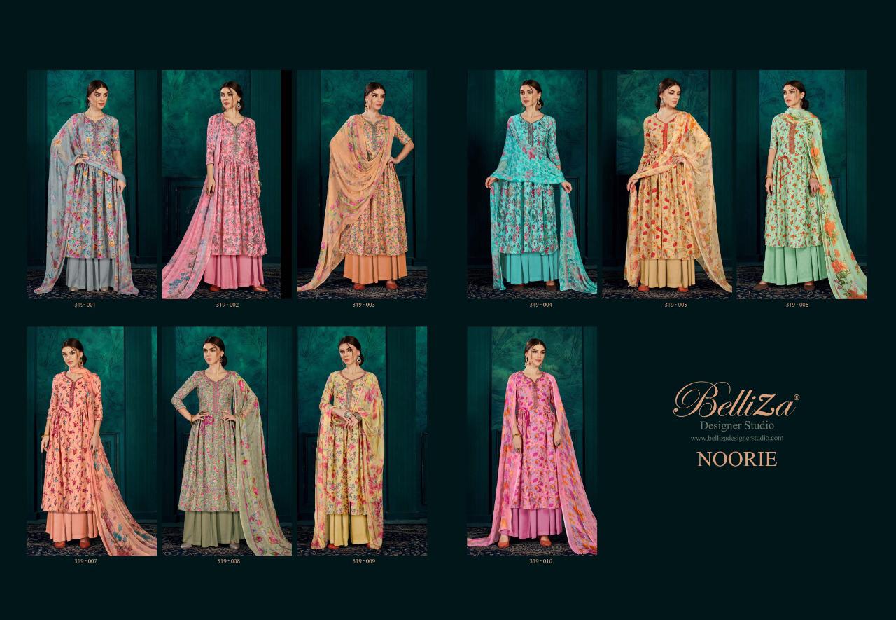Noorie By Belliza Pure Pashmina Kashmiri Embroidery Work Suits
