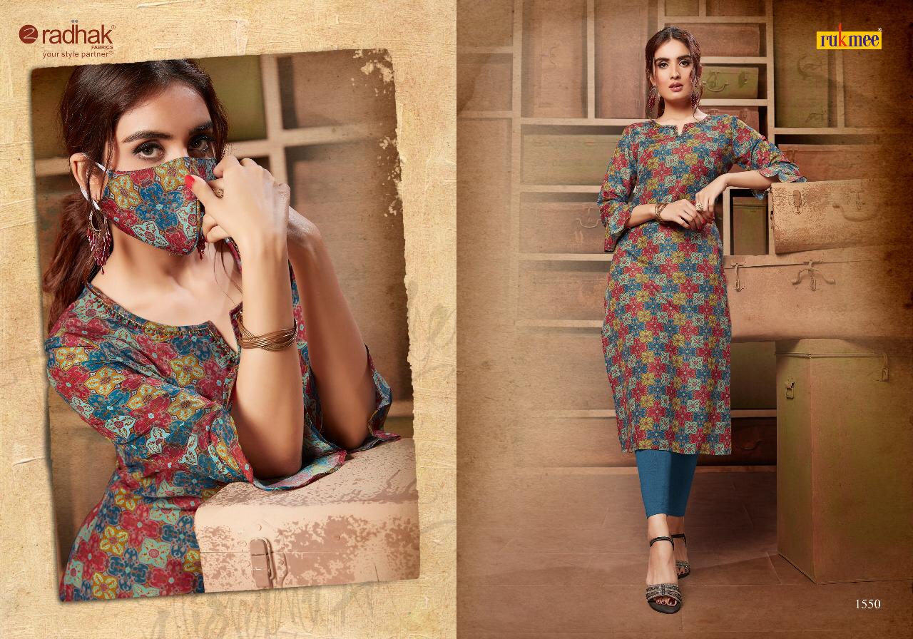 Radhak Launch Rukmee Vol 15 Silk Base Latest Collections For Kurti Online Shopping