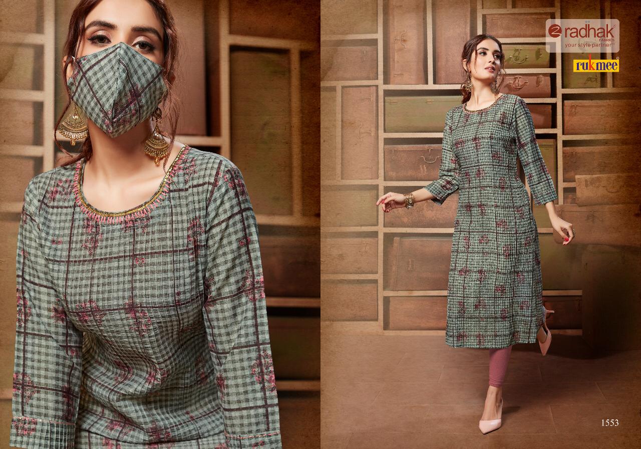 Radhak Launch Rukmee Vol 15 Silk Base Latest Collections For Kurti Online Shopping