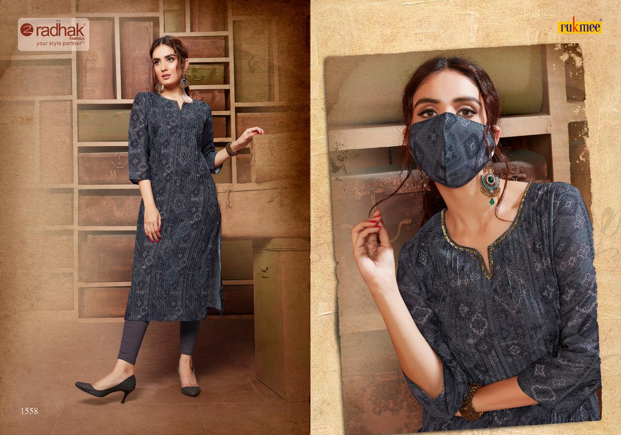 Radhak Launch Rukmee Vol 15 Silk Base Latest Collections For Kurti Online Shopping