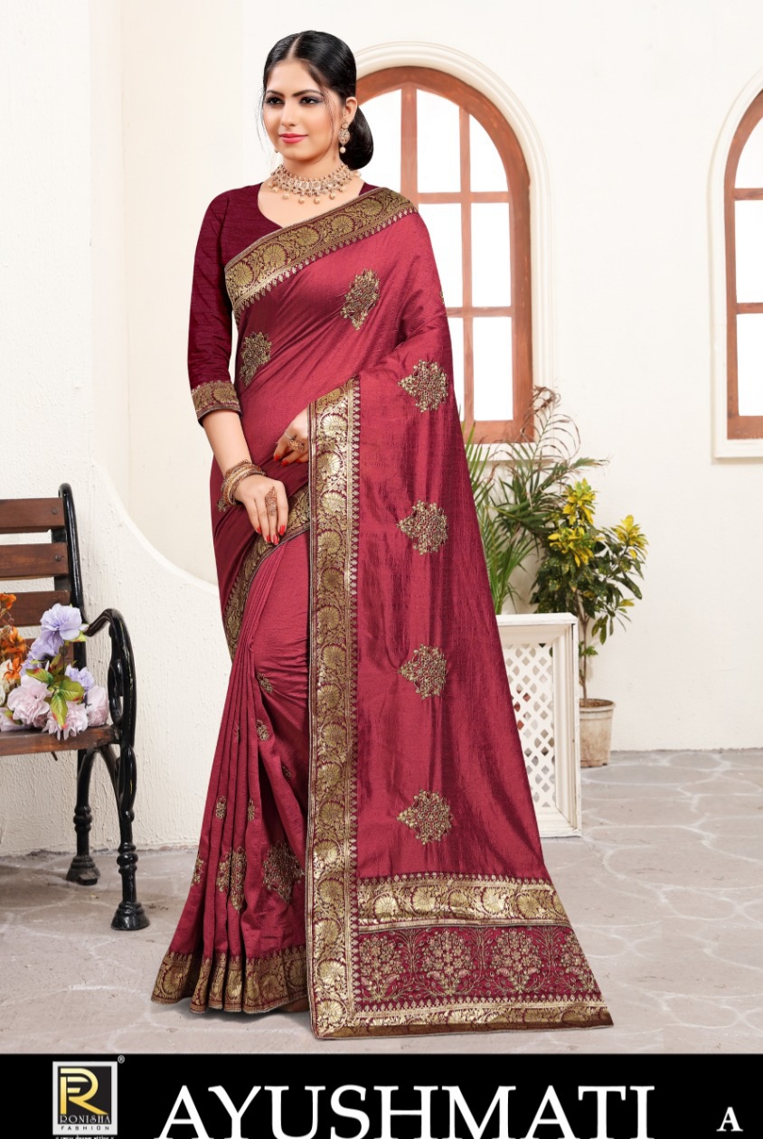Ranjna Saree Launch Ayushmati Vichitra Good Liiking Saree Online Shopping In India