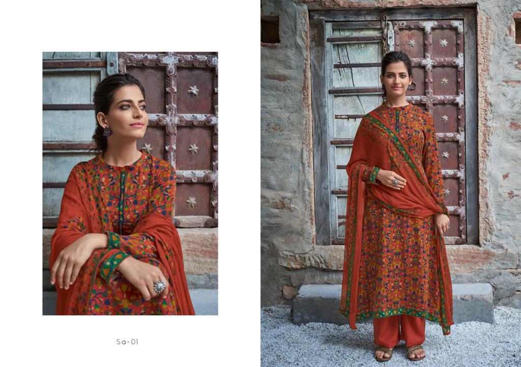 Shahin Vol 2 By Varsha Fashion Pashmina Dobby Printed Exclusive Salwar Suits Catalogs