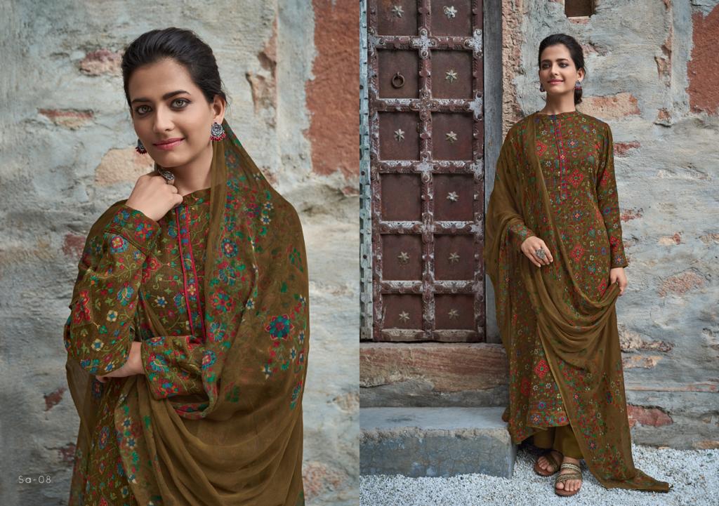 Shahin Vol 2 By Varsha Fashion Pashmina Dobby Printed Exclusive Salwar Suits Catalogs