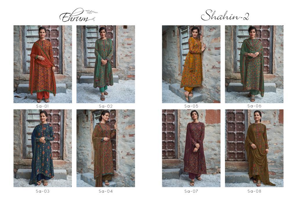 Shahin Vol 2 By Varsha Fashion Pashmina Dobby Printed Exclusive Salwar Suits Catalogs