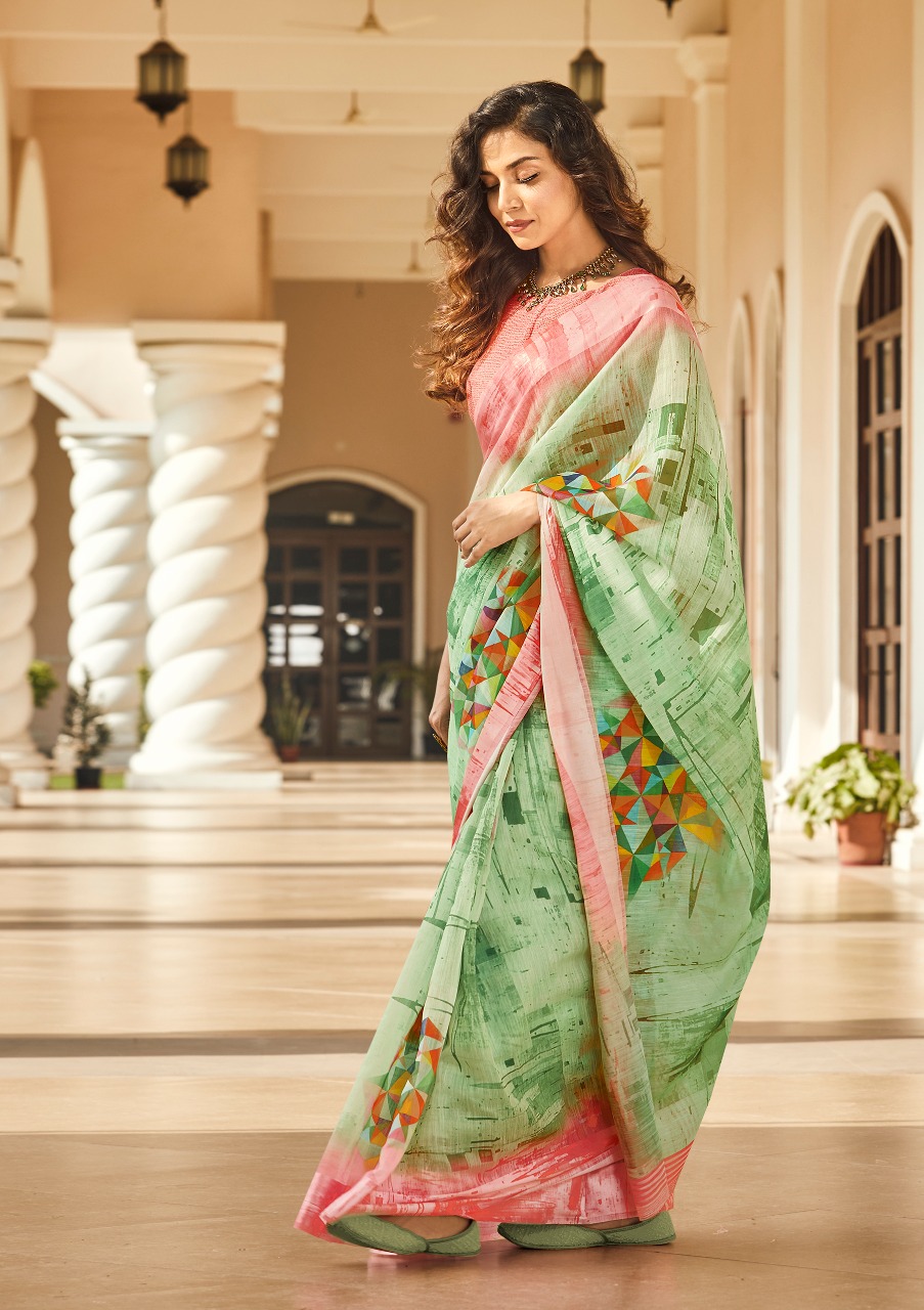 Shangrila Suruchi Cotton Vol 4 Linen Cotton Casual Wear Synthetic Saree Online Shopping