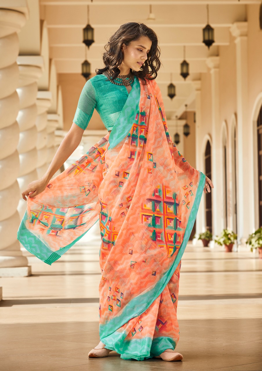 Shangrila Suruchi Cotton Vol 4 Linen Cotton Casual Wear Synthetic Saree Online Shopping