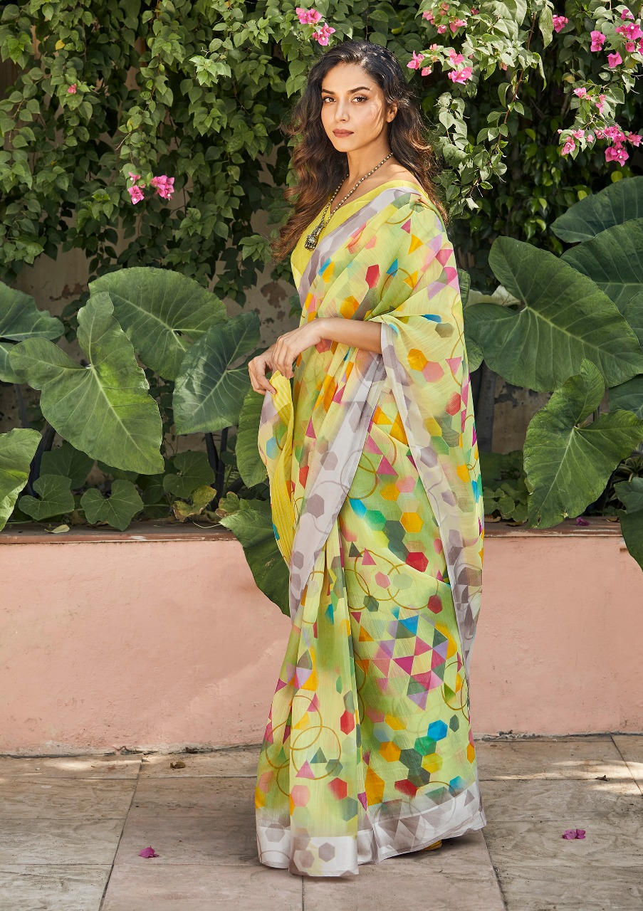 Shangrila Suruchi Cotton Vol 4 Linen Cotton Casual Wear Synthetic Saree Online Shopping