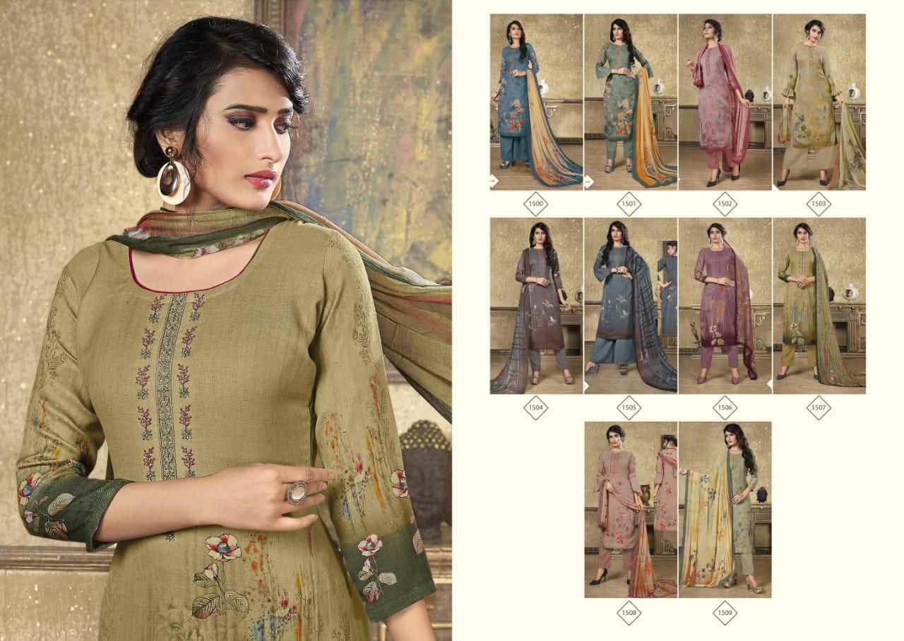 Shivam Exports Ruhaab Vol 71 Original Pashmina Digital Print Fancy Embroidery Salwar Suits