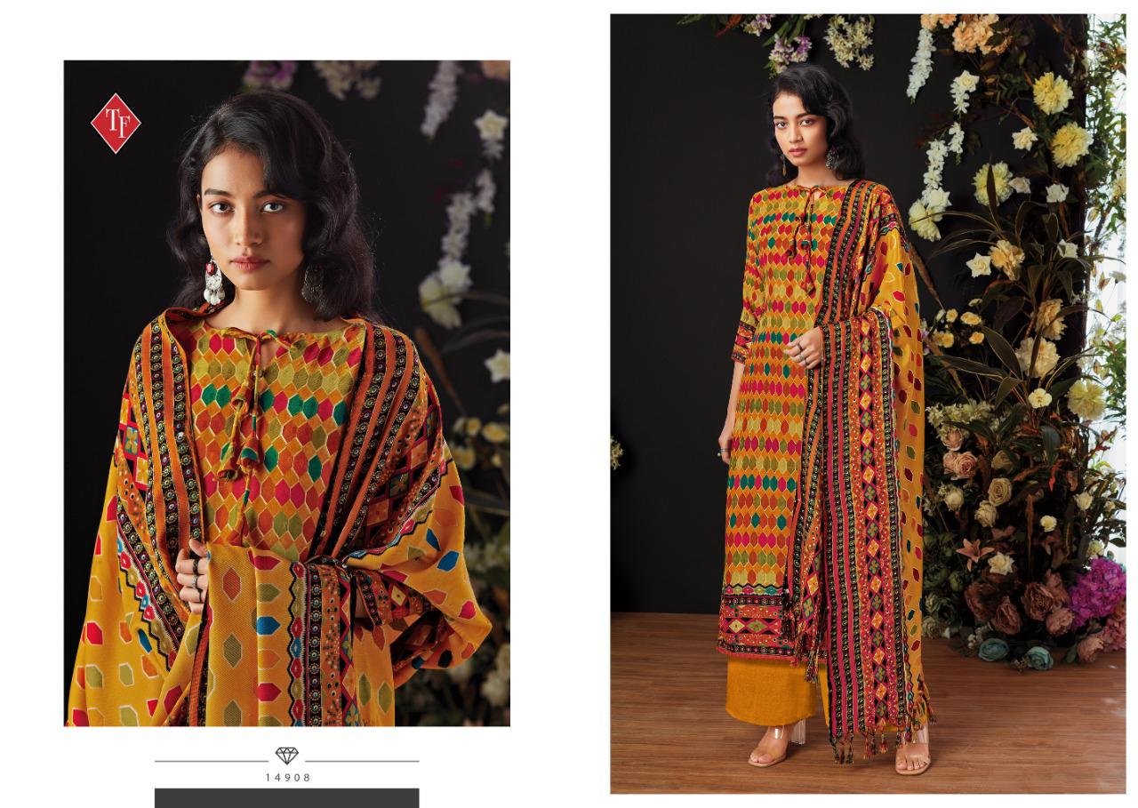 Tanishk Fashion Elahi Gul Pure Pashmina Digital Print Exclusive Salwar Kameez In Surat Market