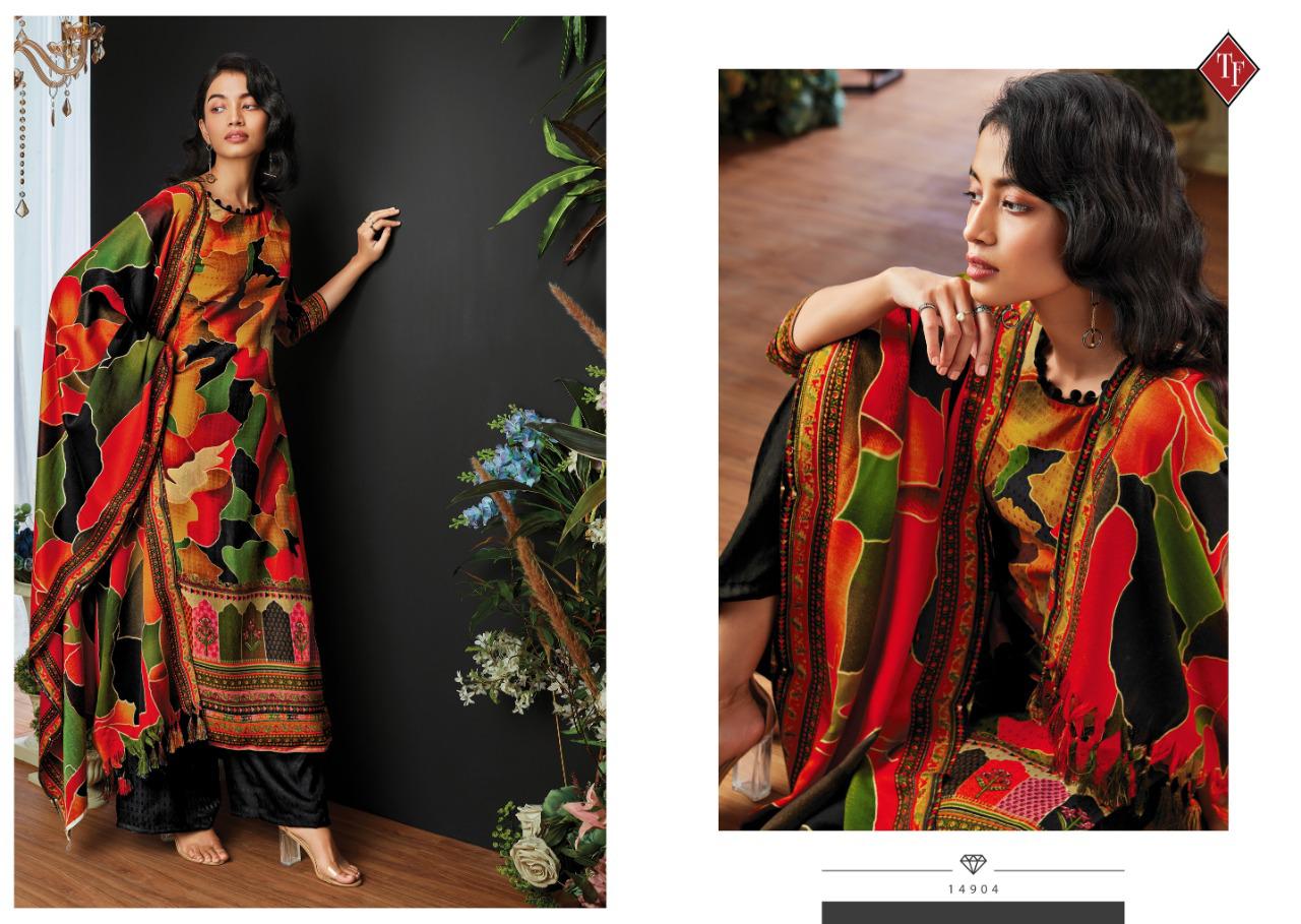 Tanishk Fashion Elahi Gul Pure Pashmina Digital Print Exclusive Salwar Kameez In Surat Market