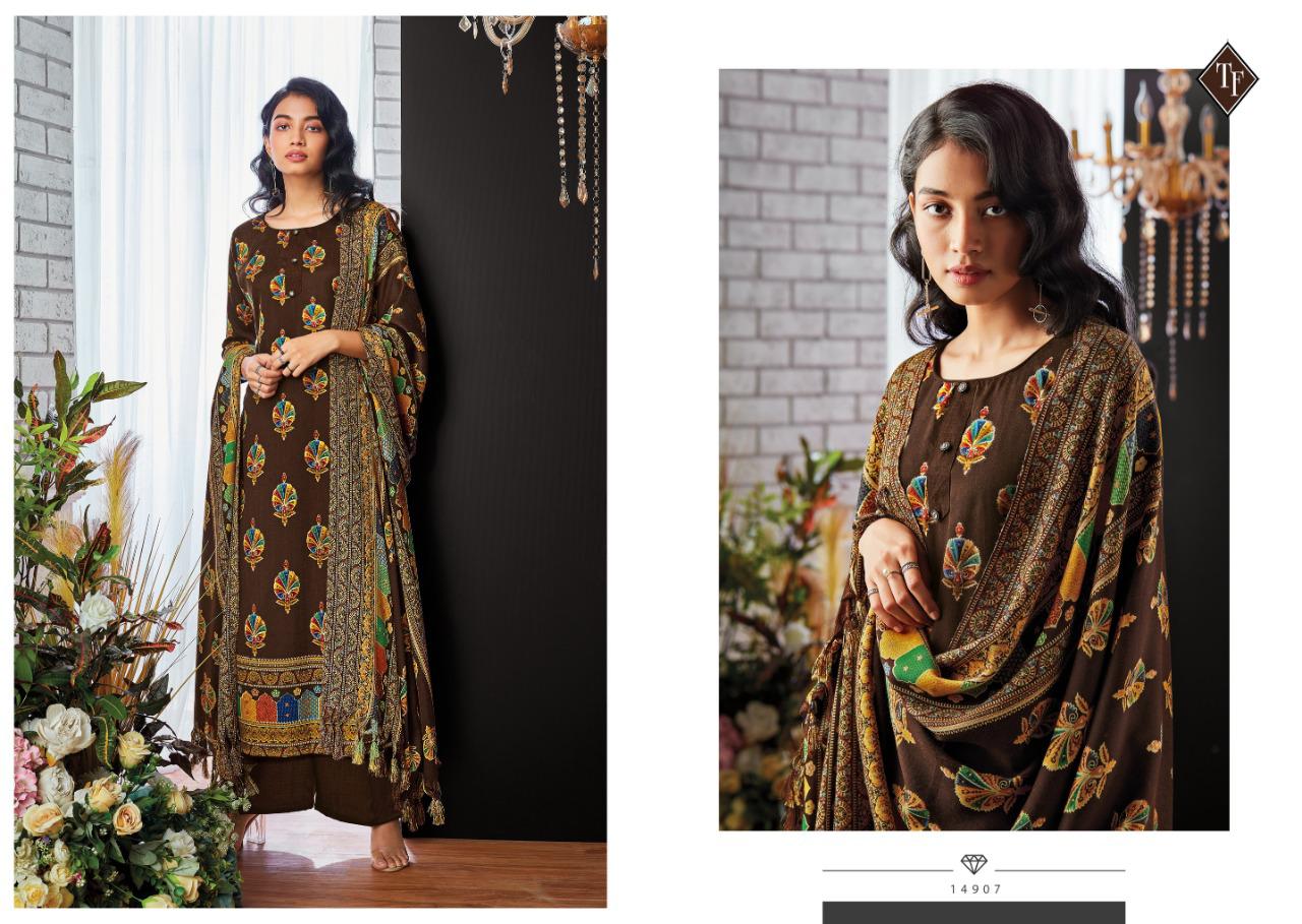 Tanishk Fashion Elahi Gul Pure Pashmina Digital Print Exclusive Salwar Kameez In Surat Market