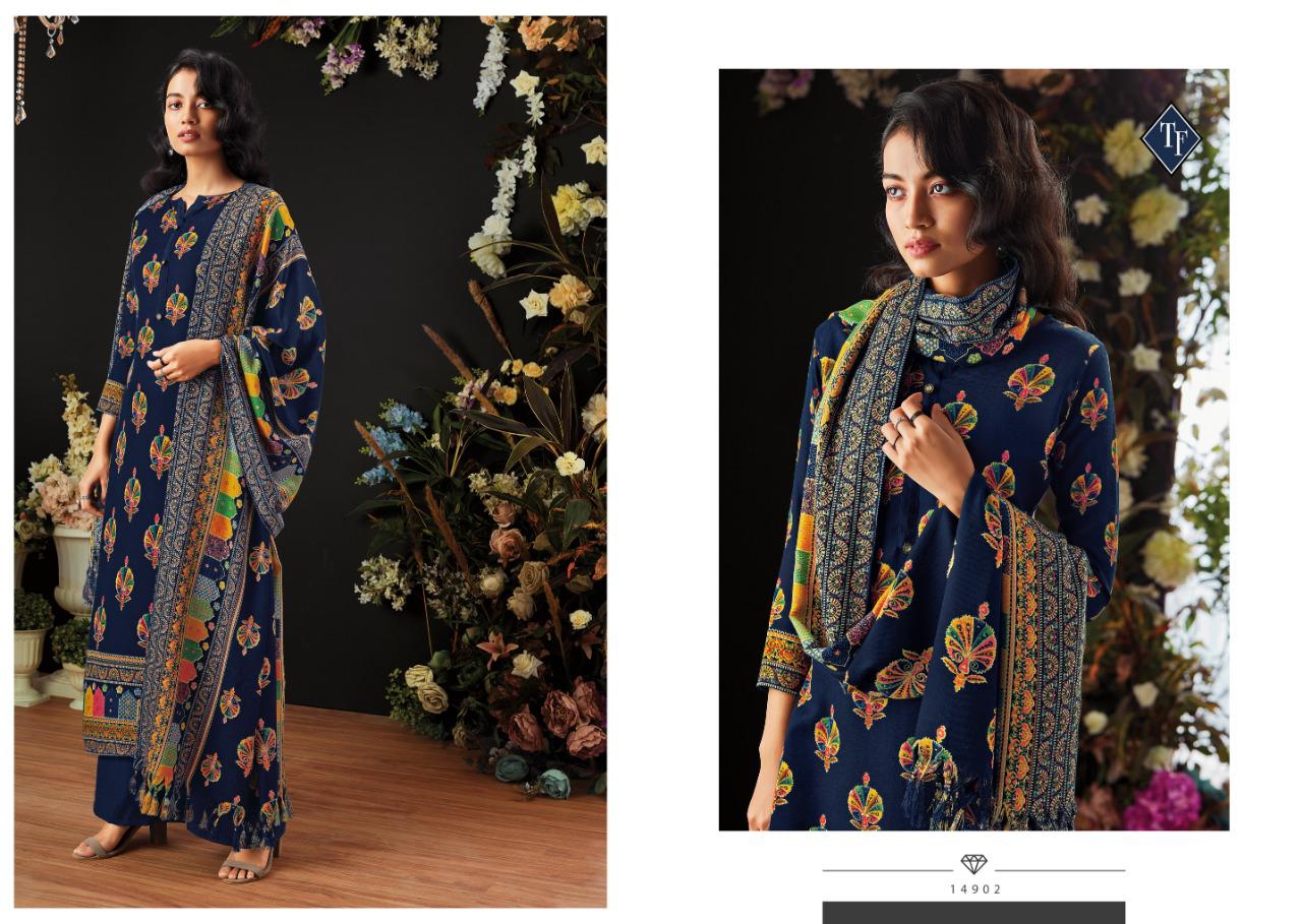 Tanishk Fashion Elahi Gul Pure Pashmina Digital Print Exclusive Salwar Kameez In Surat Market