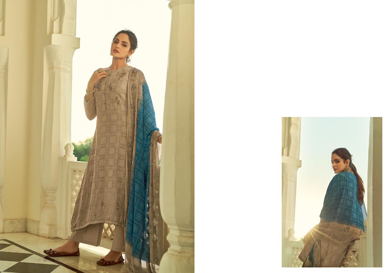 Varsha Fashion Mysha Pashmina Dobby Printed With Work Suit Catalogs Seller