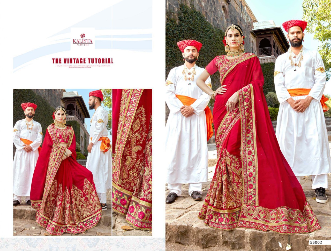 Virasat Hits By Kalista Vichitra Silk Embroidery Party Wear Saree