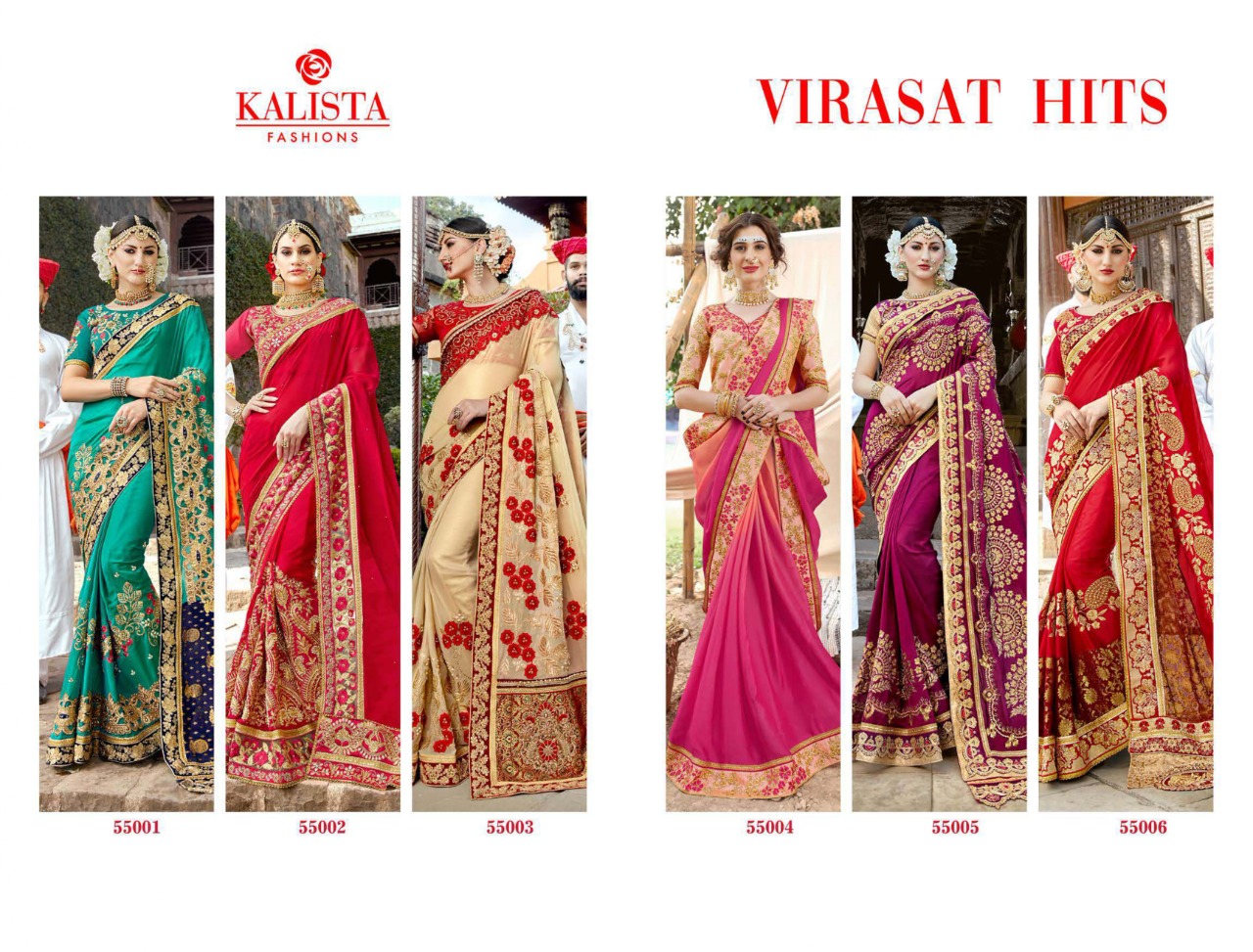 Virasat Hits By Kalista Vichitra Silk Embroidery Party Wear Saree