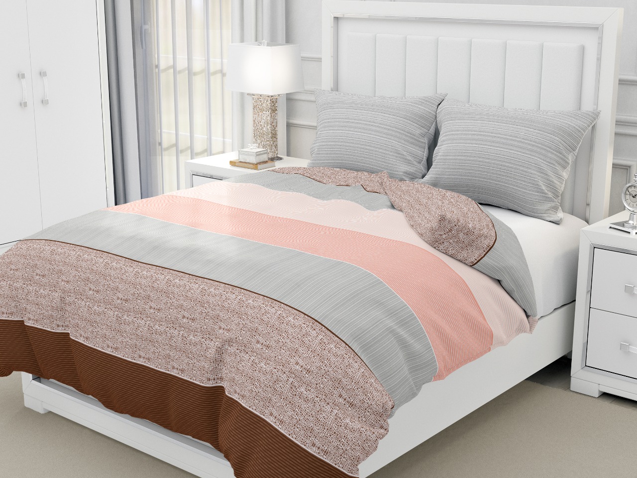 K4u Presents Seven Star King Size Cotton Bedsheet With Matching Pillow Cover