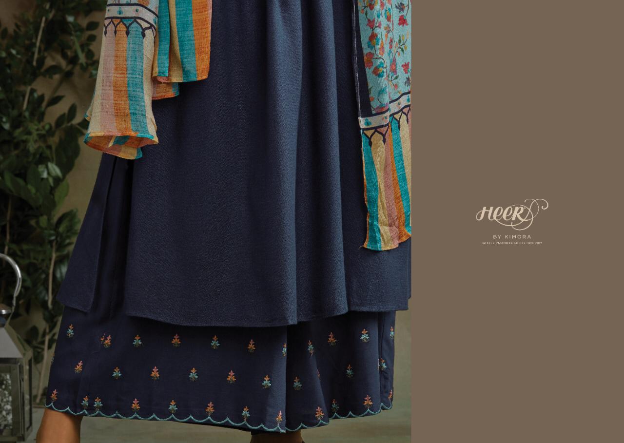 Kimora Present Kani Pashmina With Work Salwar Kameez Wholesaler