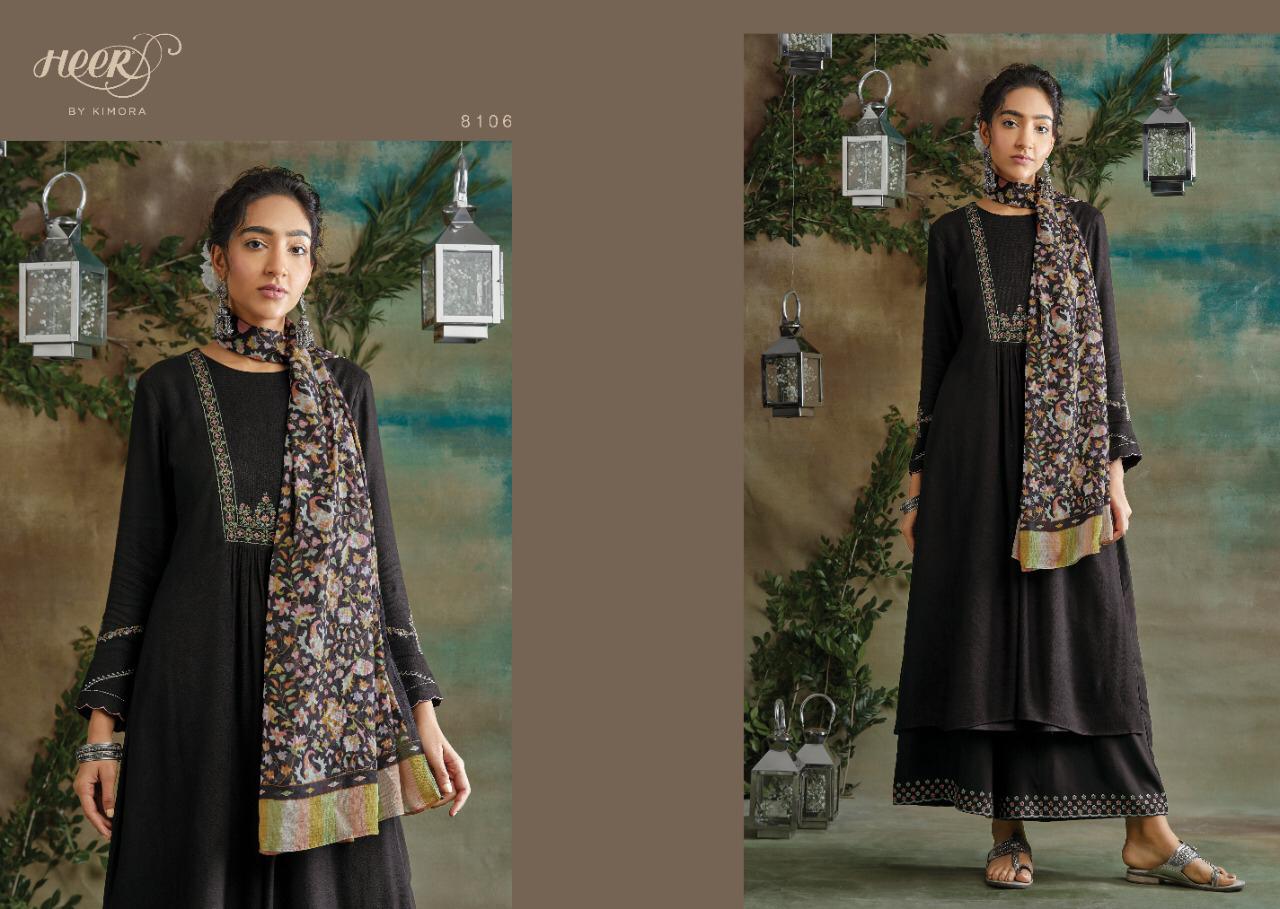 Kimora Present Kani Pashmina With Work Salwar Kameez Wholesaler