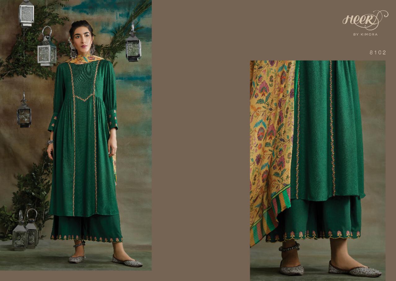 Kimora Present Kani Pashmina With Work Salwar Kameez Wholesaler