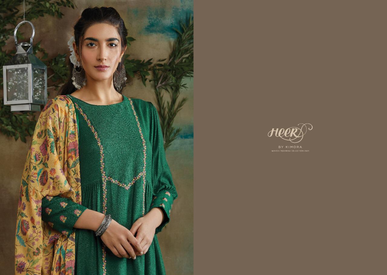 Kimora Present Kani Pashmina With Work Salwar Kameez Wholesaler