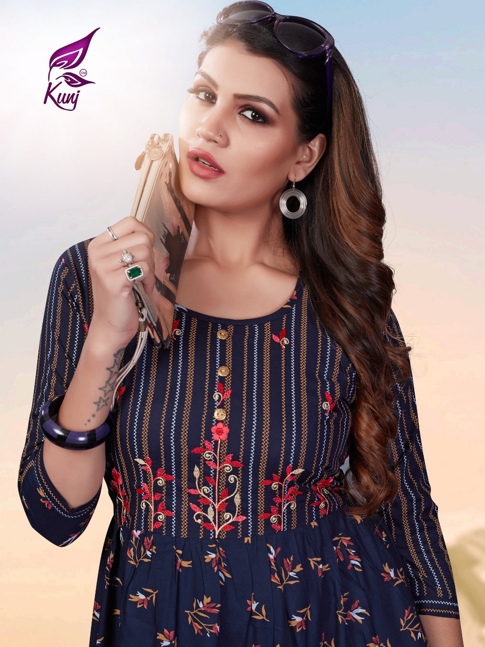 Kunj Launching Kivi Vol 1 Rayon Print Classy Look Kurti Online Catalogs Seller