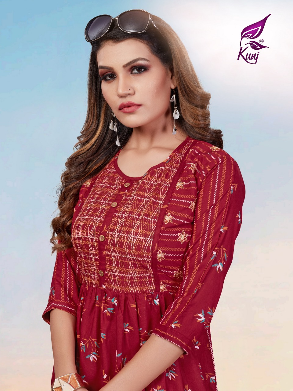 Kunj Launching Kivi Vol 1 Rayon Print Classy Look Kurti Online Catalogs Seller