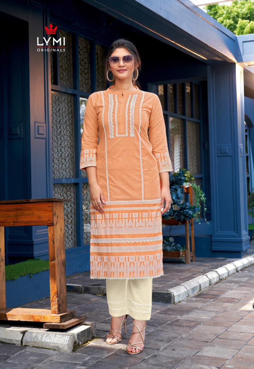 Look Well By Lymi Pure Cotton Exclusive Kurti With Pant Catalogs Supplier In India
