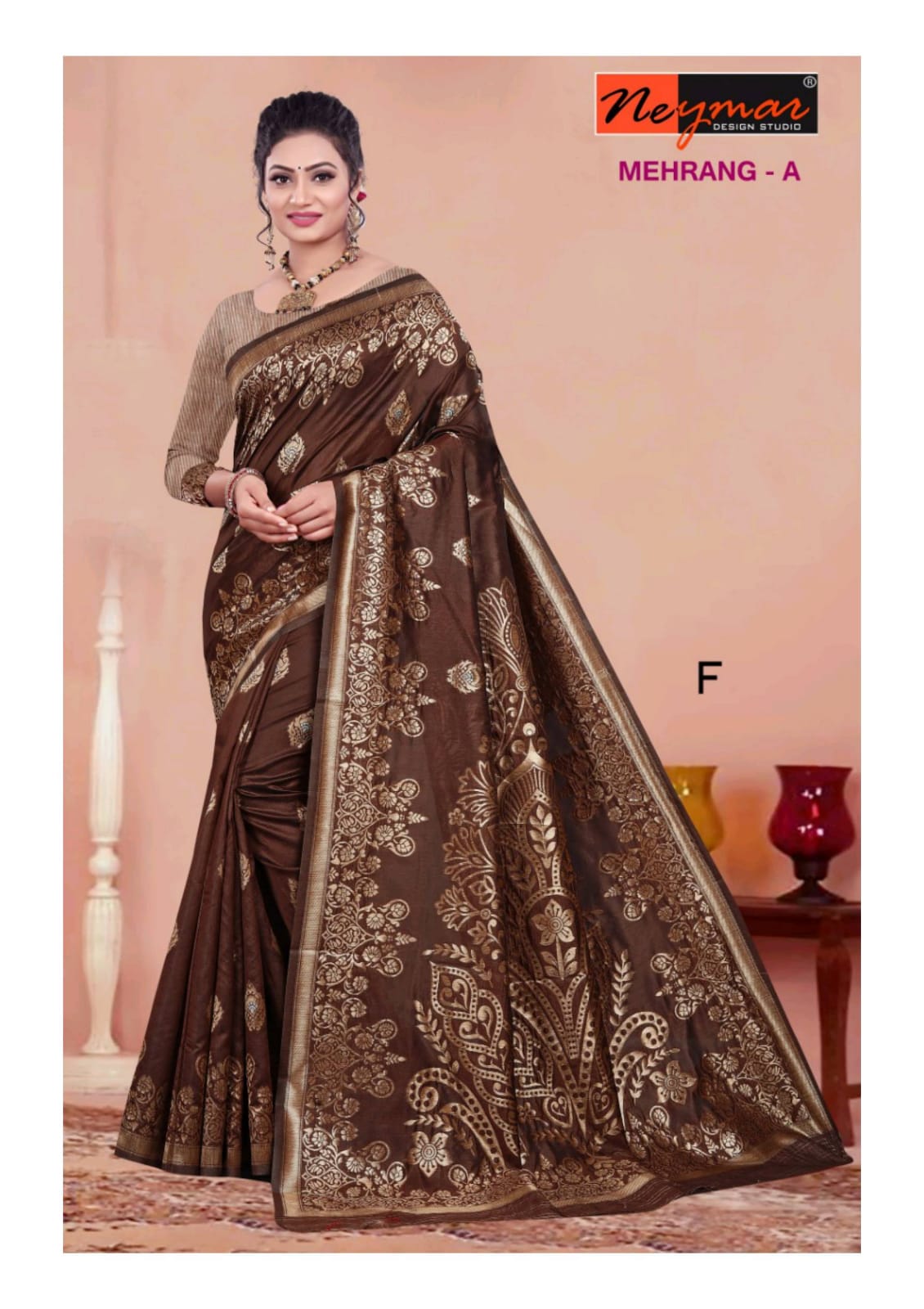 Mehrang By Neymar Design Studio Ethnic Wear Silk Designer Saree Catalogs Supplier