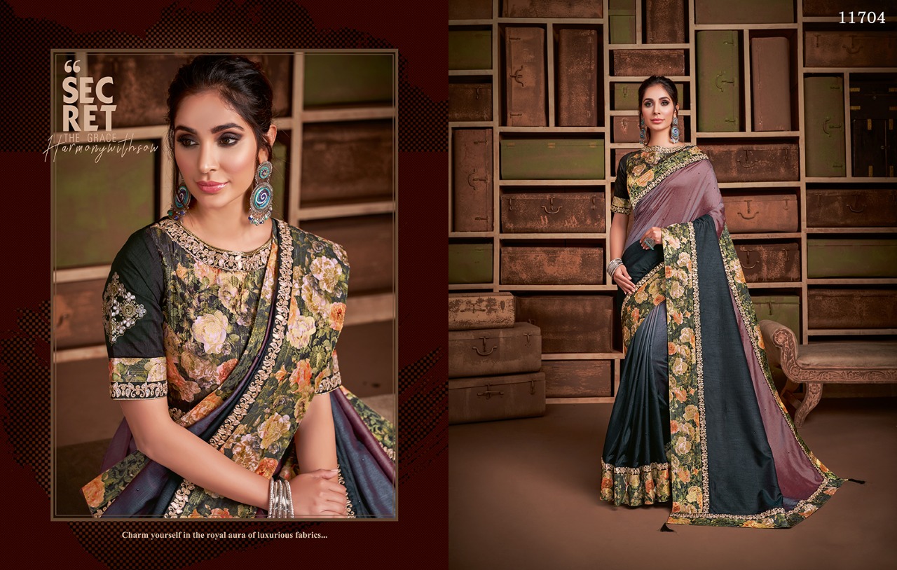 Norita Presenting Taarika Jacquard Georgette Silk Party Wear Designer Saree Exporter In Surat