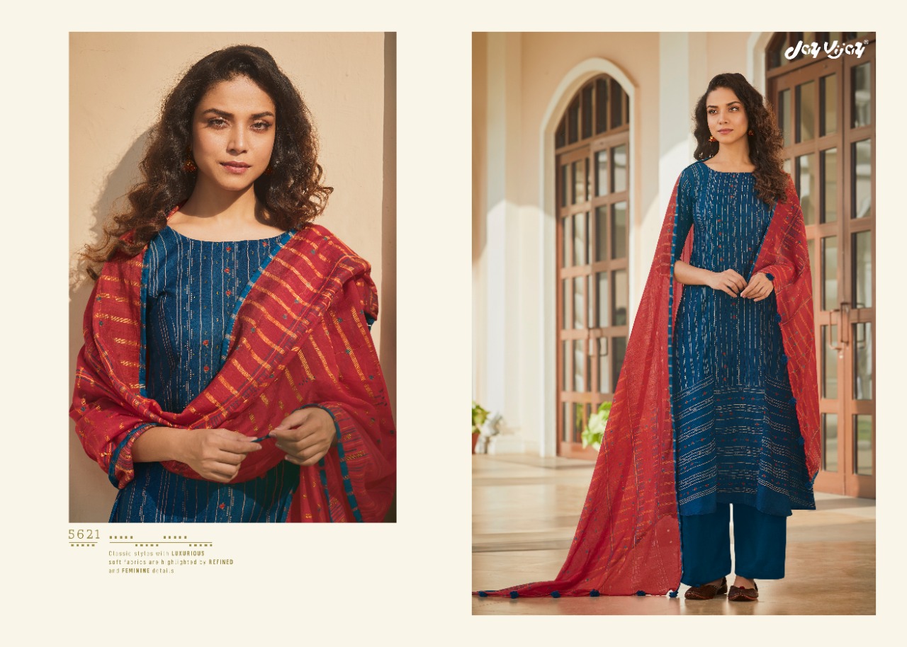 Saga Story By Jay Vijay Pashmina Digital Print With Handwork Salwar Kameez