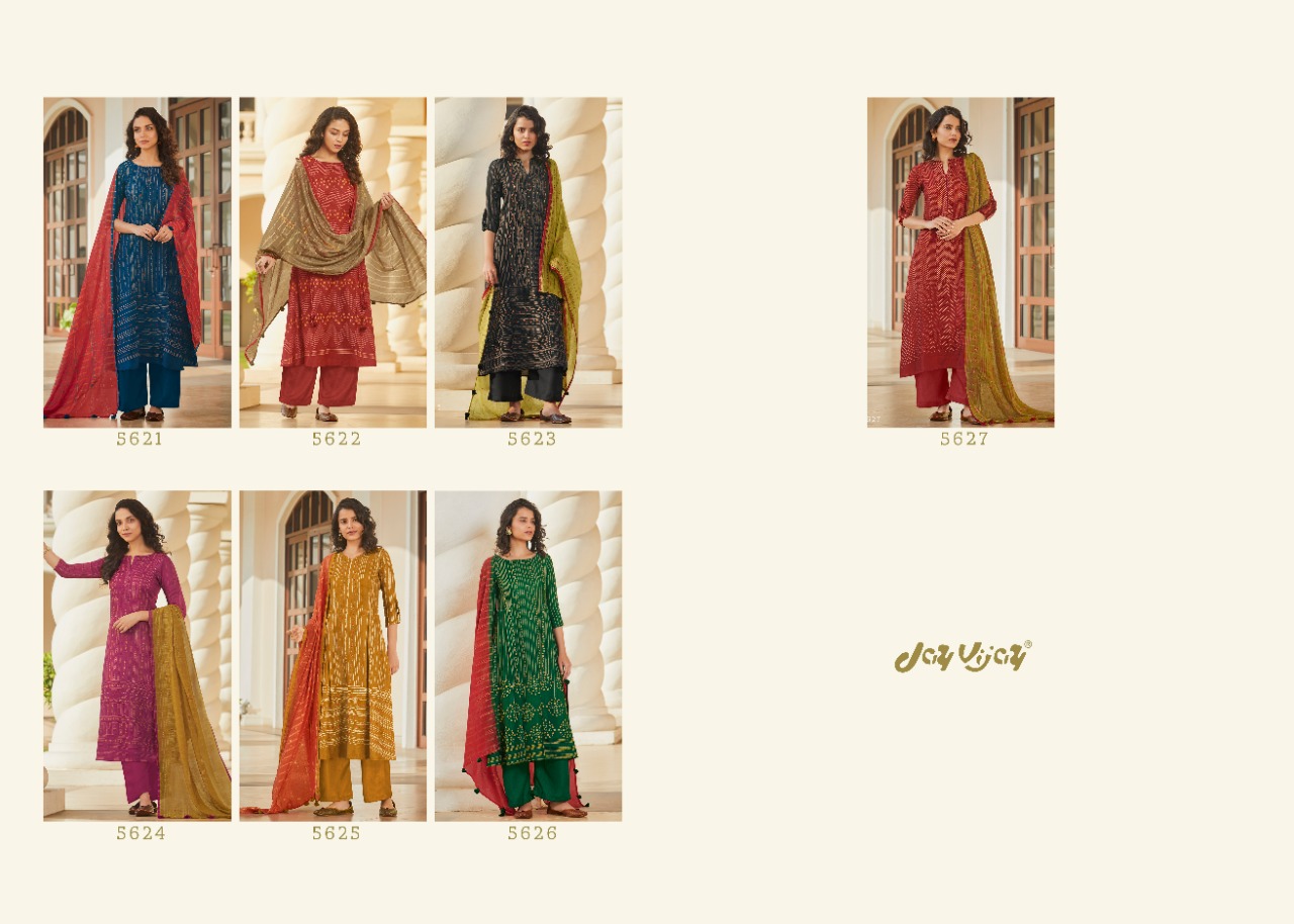 Saga Story By Jay Vijay Pashmina Digital Print With Handwork Salwar Kameez