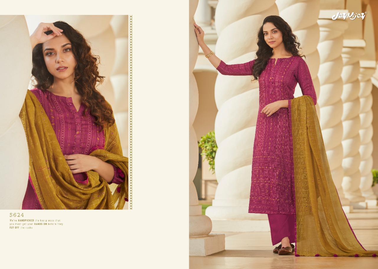 Saga Story By Jay Vijay Pashmina Digital Print With Handwork Salwar Kameez