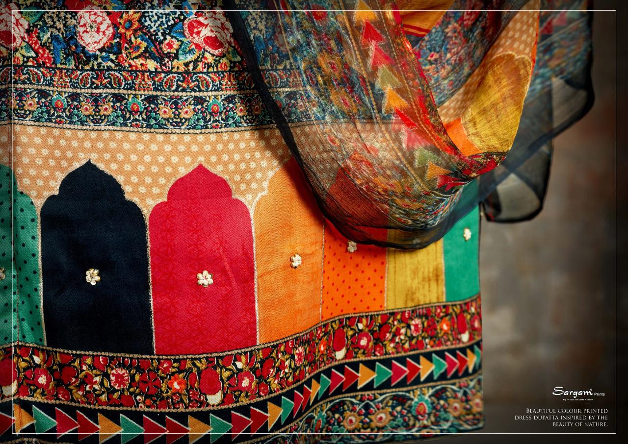 Sargam Prints Jully Pashmina Designer Print New Stylish Salwar Suits Catalogs Seller