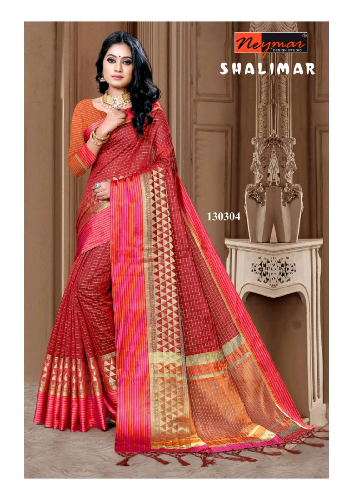 Shalimar By Neymar Design Studio Casual Wear Fancy Saree Catalogs
