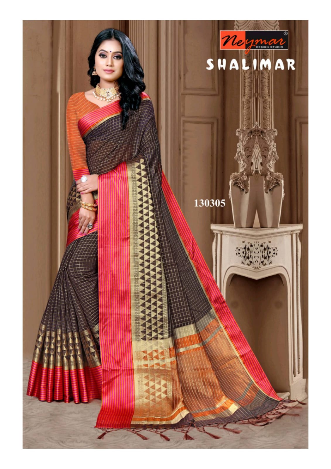 Shalimar By Neymar Design Studio Casual Wear Fancy Saree Catalogs