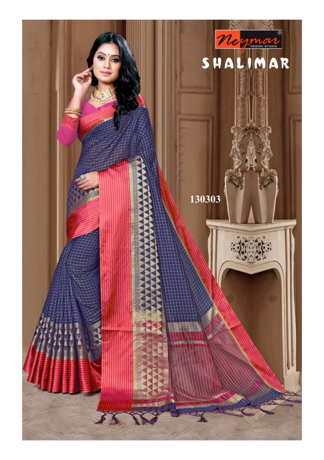 Shalimar By Neymar Design Studio Casual Wear Fancy Saree Catalogs