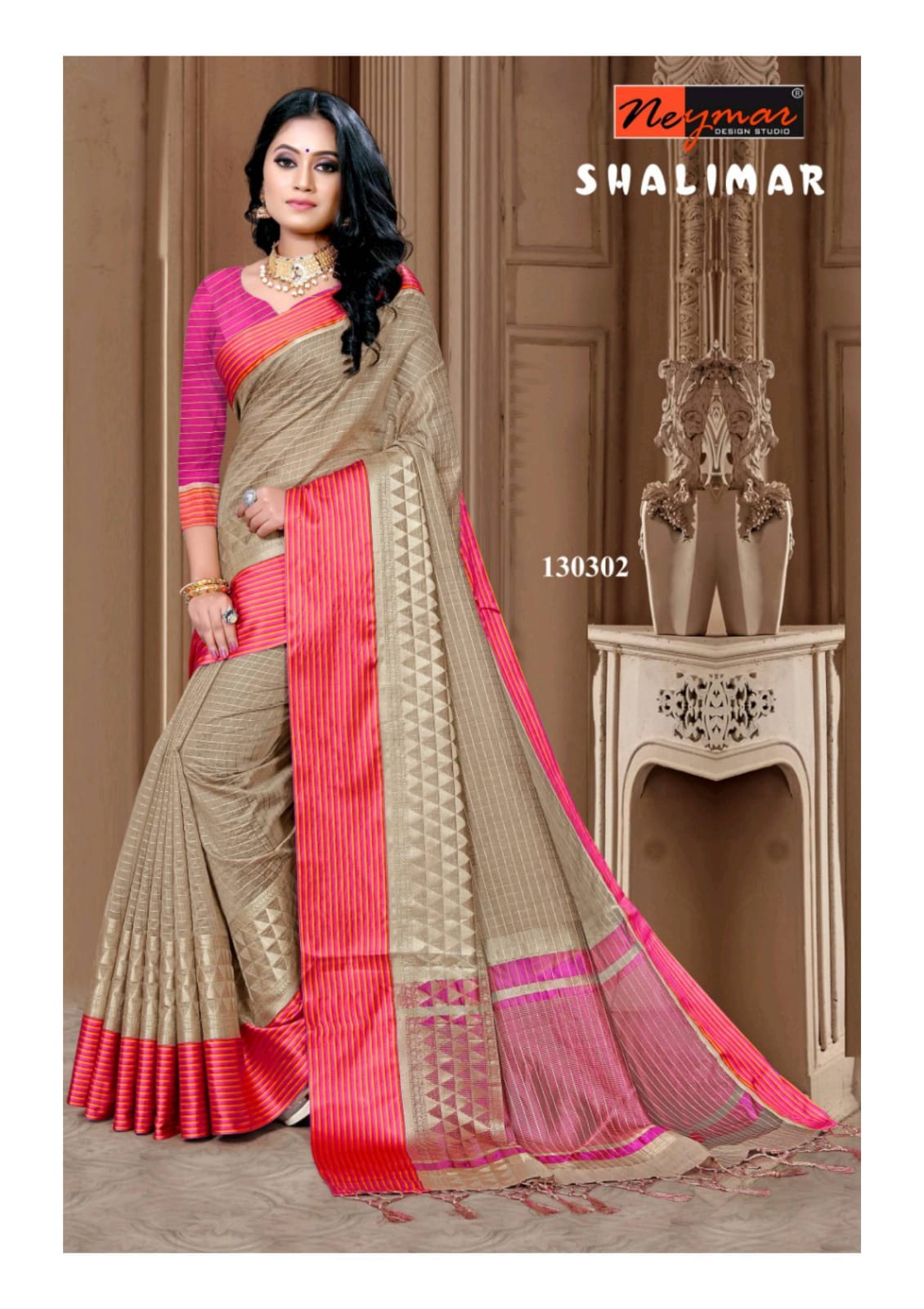 Shalimar By Neymar Design Studio Casual Wear Fancy Saree Catalogs