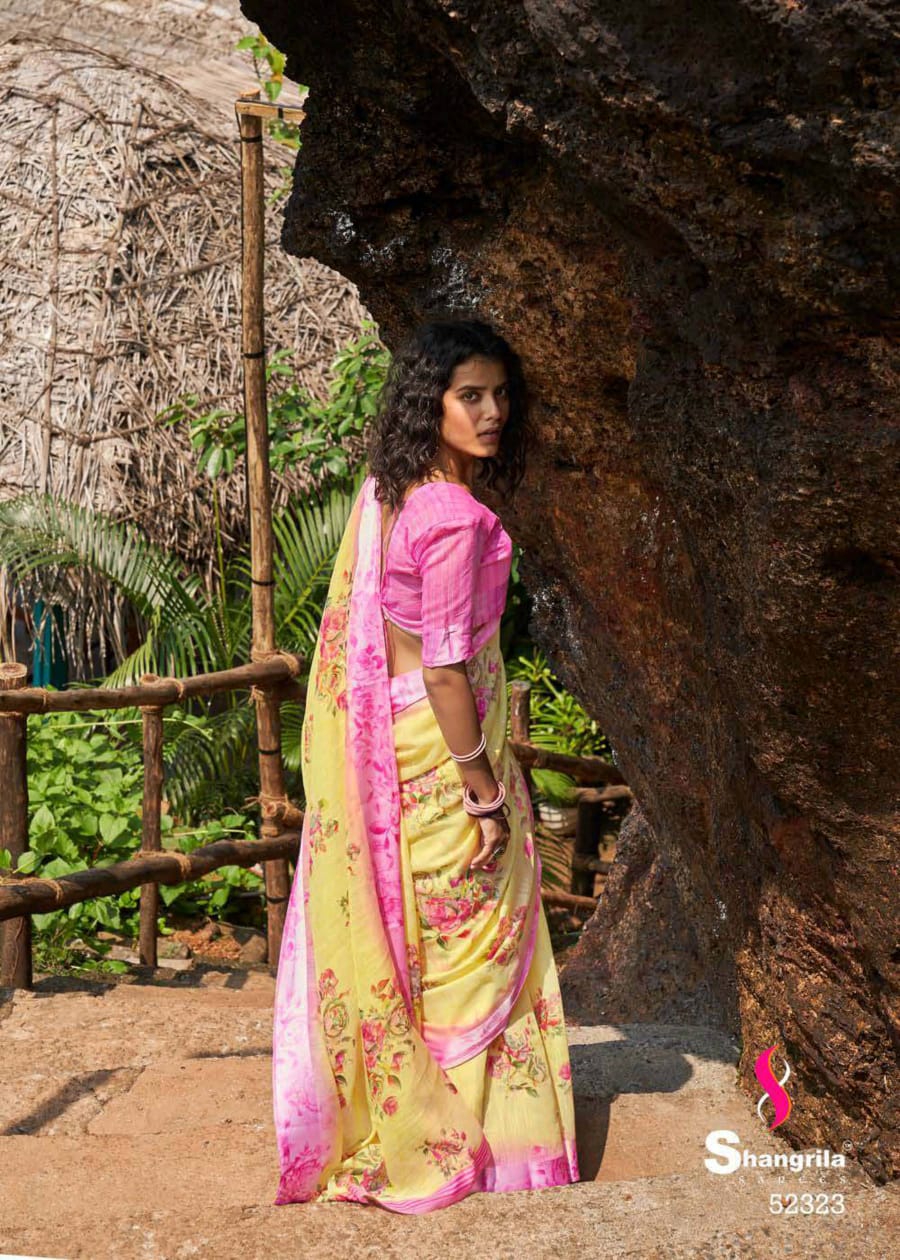 Shangrila Presenting New Kanchana Vol 24 Linen Cotton Casual Wear Synthetic Saree Catalogs