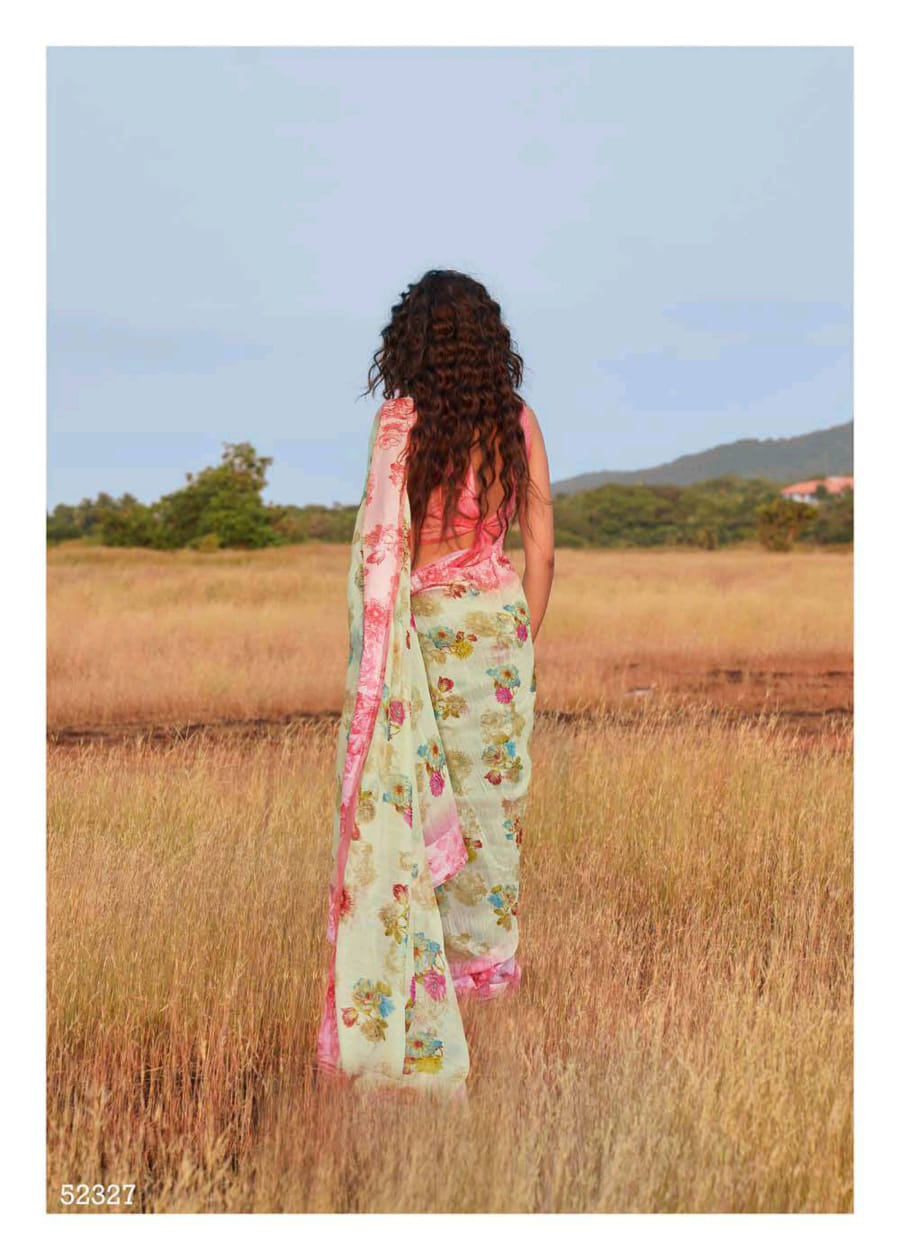 Shangrila Presenting New Kanchana Vol 24 Linen Cotton Casual Wear Synthetic Saree Catalogs