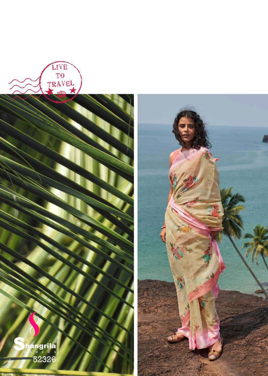 Shangrila Presenting New Kanchana Vol 24 Linen Cotton Casual Wear Synthetic Saree Catalogs