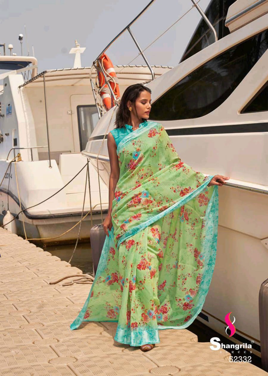 Shangrila Presenting New Kanchana Vol 24 Linen Cotton Casual Wear Synthetic Saree Catalogs