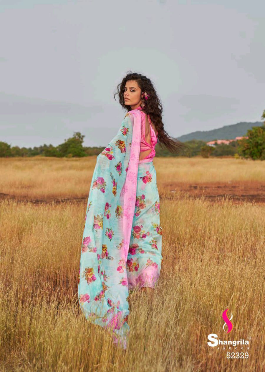 Shangrila Presenting New Kanchana Vol 24 Linen Cotton Casual Wear Synthetic Saree Catalogs
