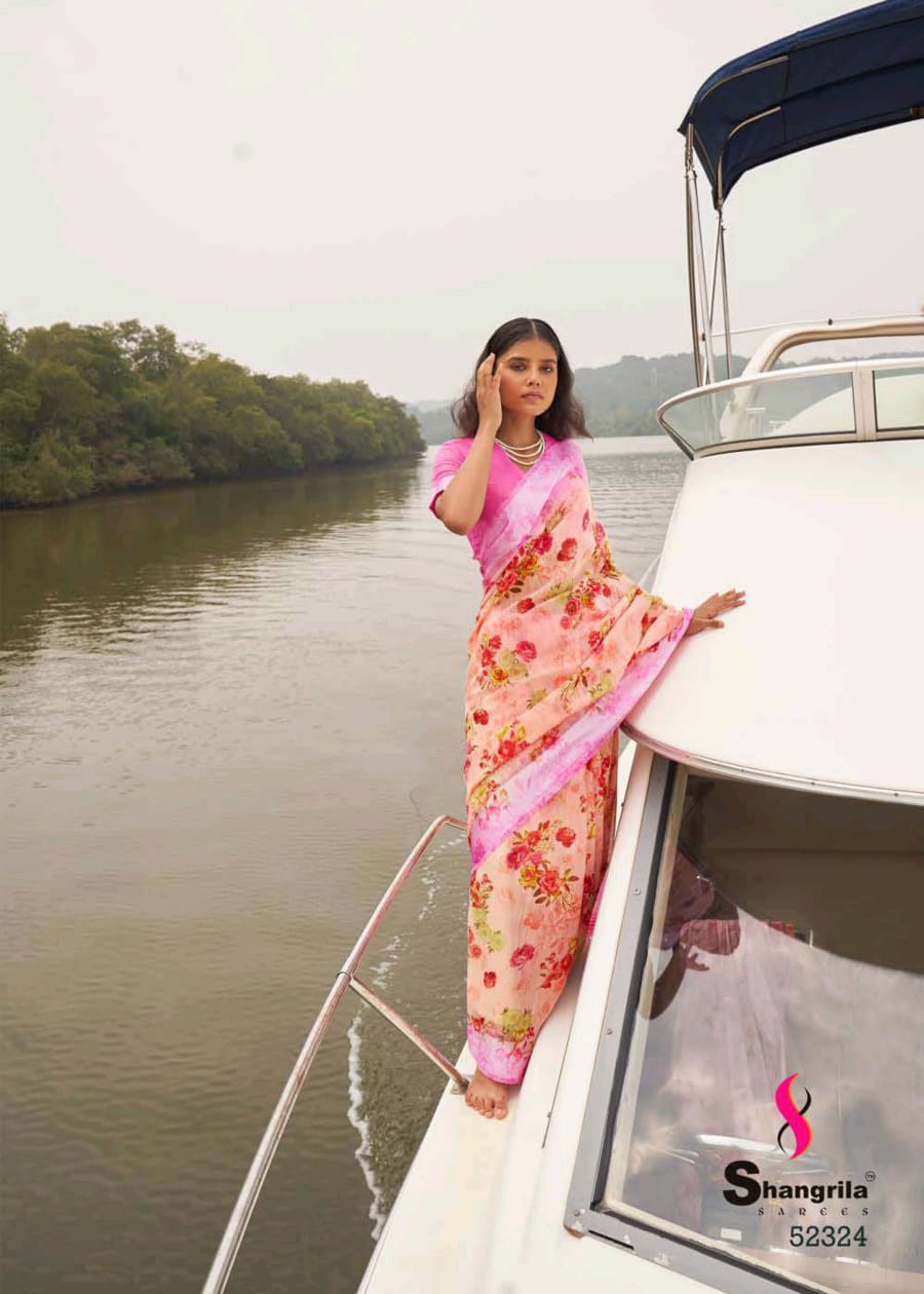 Shangrila Presenting New Kanchana Vol 24 Linen Cotton Casual Wear Synthetic Saree Catalogs